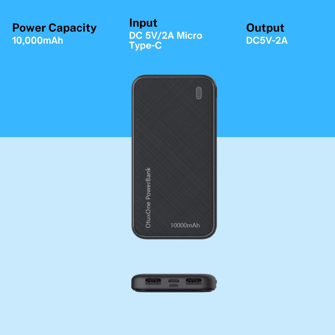 OtuxOne PowerBank, portable charger 10000 mAh